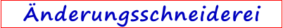 Änderungsschneiderei